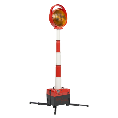 Tele-Blitz LED | gelb | zweiseitig | Akku-Version