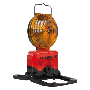 Euro-Blitz compact Synchron| LED | gelb | einseitig | Akku-Version