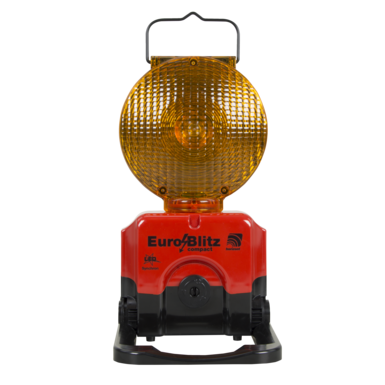 Euro-Blitz compact Synchron| LED | gelb | einseitig | Batterie-Version