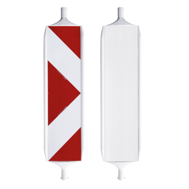 Twist n'plug reversible delineator WD-system